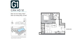 Bán chung cư Vinhomes Green Bay Mễ Trì 1 ngủ