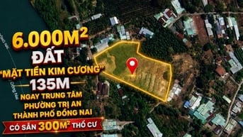 Đất nghỉ dưỡng – kinh doanh dịch vụ – homestay Trị An Đồng Nai – 6000m