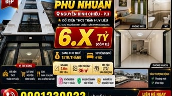(6.XXty)🔥🔥bán nhà 1trệt +3lầu+ Sân thượng (đang cho thuê 15tr/thang)