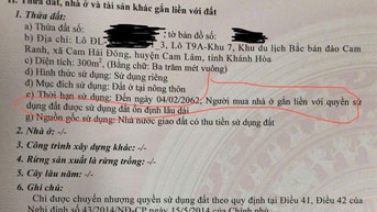 CẦN BÁN CĂN BIỆT THỰ BIỂN BÃI DÀI CAM RANH ,HOÀN THIỆN MẶT NGOÀI ,
