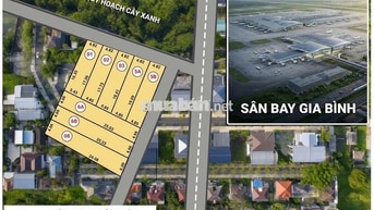 SỞ HỮU LÔ ĐẤT VÀNG 80,3M2 VIEW SÂN BAY GIA BÌNH - TIỀM NĂNG X3 GIÁ TRỊ