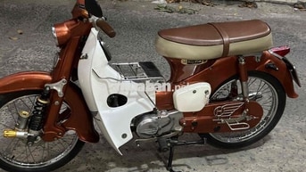 Honda Cub 50 Độ kiểng Nâu, Trắng