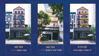 🏢 CHO THUÊ TÒA NHÀ 2 MẶT TIỀN CỘNG HÒA DT: 8.4 x 31.5m, Thang Máy