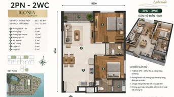 Có 3–5 tỷ nên xem dòng 2PN này bên Iconia Lakeside