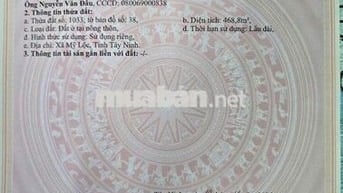 Đất thổ cư xây nhà vườn bán gấp 