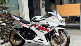 Kawasaki Ninja 250 2009 Trắng 2 Máy Xe Đẹp ngầu