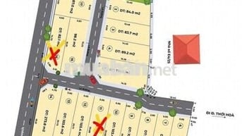 ĐẤT THỔ CƯ GIÁ CHỈ 3 TY450 TR/ LÔ VỊ TRÍ NGAY CHỢ THỚI HÒA VÀO 1/