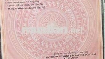 Lô đất đẹp Long Thành – sổ hồng riêng – đầu tư tốt