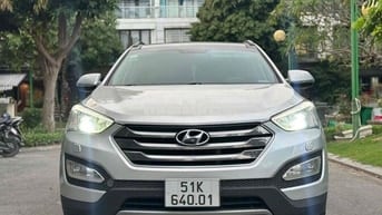 Hyundai Santafe 2015 2.2 full dầu Bạc model 2016