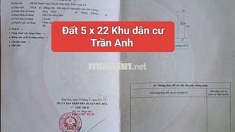 Đất 5 x 22m đường số 18 KDC Trần Anh. Gần trường Mỹ Hạnh Nam