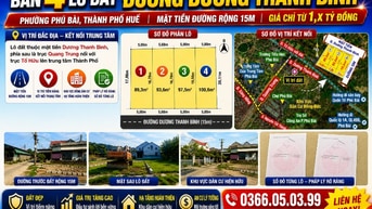 🔥 GIÁ CHỈ TỪ 1,X TỶ ĐỒNG – SỞ HỮU NGAY ĐẤT MẶT TIỀN ĐƯỜNG 15M TẠI PHÚ