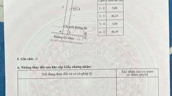 Đất 5 x 46,25m Mặt tiền đường Gò Hưu. Gần chợ Mỹ Hạnh Nam