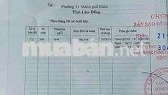 BÁN LÔ ĐẤT VỊ TRÍ ĐẮT ĐỊA MT ĐƯỜNG HÙNG VƯƠNG P XUÂN TRƯỜNG TP ĐÀ LẠT 