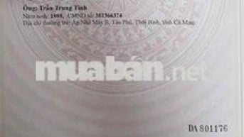 Bán đất hẻm 258/ chính chủ, 4x17