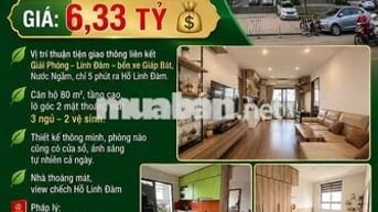 CĂN CHUNG CƯ 80M2 CHIA 3 PHÒNG NGỦ GIÁ CHỈ HƠN 6 TỶ , Ô TÔ ĐỖ 