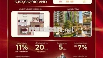 LUSSO D’ARTE - CĂN HỘ 2PN 65m2 CHỈ VỚI SỐ VỐN 350 TRIỆU KÝ NGAY HĐMB