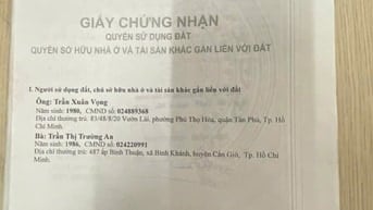 CẦN BÁN NHÀ HẺM 2680 ĐƯỜNG HUỲNH TẤN PHÁT SHR 134M2, GIÁ 4 TỶ 8