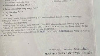 BÁN NHÀ GẦN MẶT TIỀN LÊ LỢI SÁT TRUNG TÂM HÓC MÔN