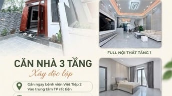 Căn nhà 3 tầng xây độc lập - Gần bệnh viện Việt Tiệp 2 , an dương