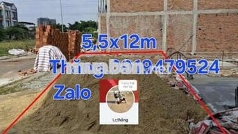 📢 BÁN LÔ ĐẤT 66M² 2 MẶT TIỀN 5,5X12M QL1A BÌNH TÂN 4,55 TỶ TL
