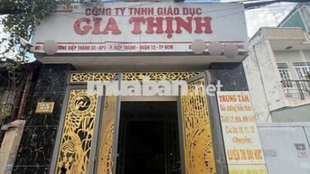 Cho thuê tòa nhà Mặt Tiền 5 tầng HT33 - 400m2 sàn - Ngay Nhà máy bia