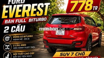 Ford Everest 2019 bản Full 4x4 Titanium BiTurbo Đỏ