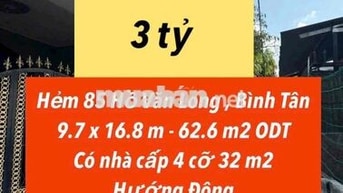 đất ngay chợ bà hom 140m sử dụng ngang 9m giá đầu tư 3Tỷ
