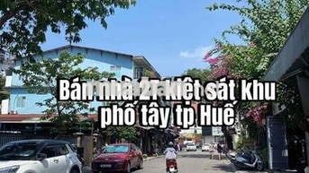 Bán nhà 2T kiệt sát khu phố tây tp Huế ( 80m2 sử dụng)