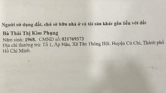 Cần bán lô đất mặt tiền đường 80, Phước Hiệp, Củ Chi. 