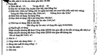 BÁN ĐẤU GIÁ TS VIB L19_XÃ XUÂN TÂY, CẨM MỸ, ĐỒNG NAI