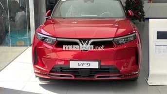 VF9 Plus Đỏ 6 ghế cơ trưởng, nội thất nâu