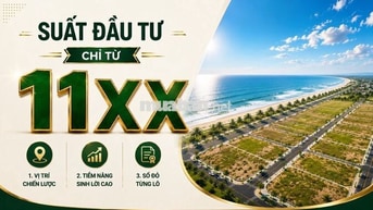 BÁN GẤP LÔ ĐẤT VEN BIỂN - GIÁ CHỈ 1.1 TỶ/LÔ