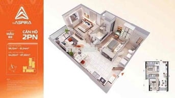 Căn hộ 65m2 - 2PN2WC cần sang gấp trong tuần. LH mình gửi thông tin