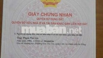 BÁN LÔ ĐẤT NỀN KHU CẦU ĐỎ TUÝ LOAN