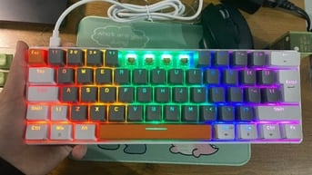Bàn phím cơ Ziyoulang T60 Trắng cam