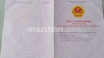 Bán đất chính chủ , sổ có sẵn công chứng ngay, thích hợp làm chdv
