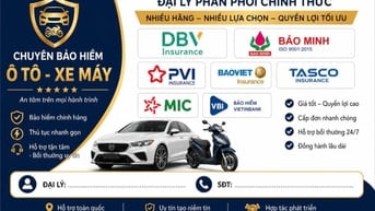 Tuyển đại lý/CTV bán bảo hiểm bắt buộc ô tô, chia sẻ hoa hồng lên 50%