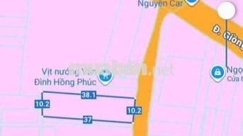 Đất 10 x 38m đường ôtô thông, gần chợ Mỹ Hạnh Nam
