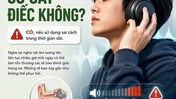 Đeo tai nghe có ảnh hưỡng đến thính lực không ? 