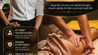 Ktv nam nhận massage cho nữ tại nhà, khách sạn ở TPHCM