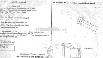 CHÍNH CHỦ GỬI BÁN ĐẤT THỔ CƯ HÓC MÔN – DIỆN TÍCH ĐẸP – GIÁ TỐT ĐẦU TƯ