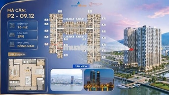 BÁN CĂN HỘ PENINSULA ĐÀ NẴNG 76M² – TẦNG 9 – VIEW ĐÔNG NAM