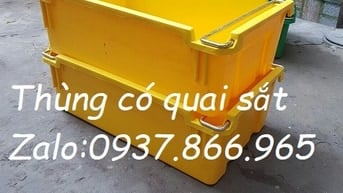 Tại Long Biên bán thùng đặc có quai sắt, thùng nhựa đặc, khay cơ khí