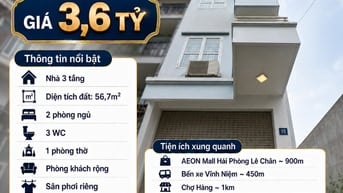 BÁN NHÀ ĐƯỜNG KHÚC HẠO Hải Phòng, Ô TÔ VÀO TẬN NHÀ