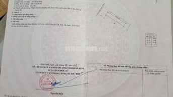 Bán 3 lô đất liền nhau mặt tiền chợ Phú Phong, chính chủ, sổ hồng!!!