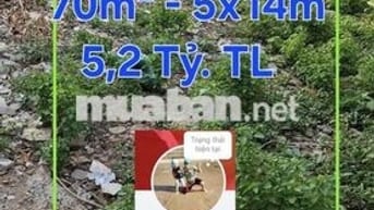 🔥 GẤP BÁN LÔ THỔ CƯ 70M² HẺM 5M LÊ TRỌNG TẤN - AEON TÂN PHÚ 5,2 TỶ TL