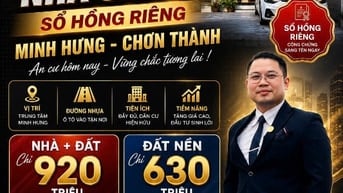 Chủ ngộp ngân hàng cần ra gấp lô đất ngay DT749B Minh Hưng Chơn Thành