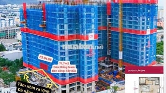 CĂN 2PN 71,7m2 VEN SÔNG HÀN ĐÀ NẴNG BÀN GIAO CUỐI NĂM 2026 HƯỚNG ĐN