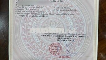 Sổ Hồng Riêng 72m2 tc 100% hẻm 2,1m gần Vincom 550