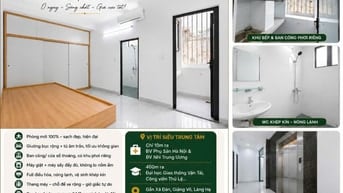 🔥 CHÍNH CHỦ CHO THUÊ STUDIO & 1N RỘNG – MỚI XÂY – GẦN BV PHỤ SẢN, ĐH 
